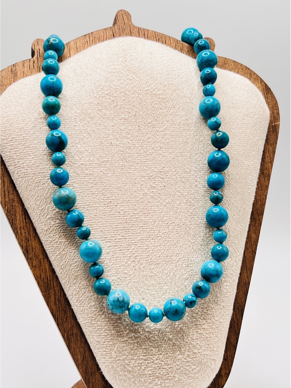 Whitney Kelly WK 925 Sterling Silver Turquoise Bead Necklace 34” 43.61g